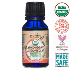 Organic Lemongrass Essential Oil (15ml)