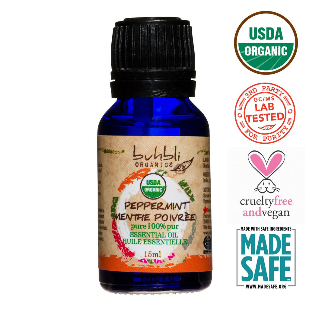 Organic Peppermint Essential Oil (15ml)